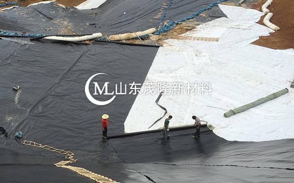 《菏澤曹縣垃圾發(fā)電廠》土工布、土工膜施工